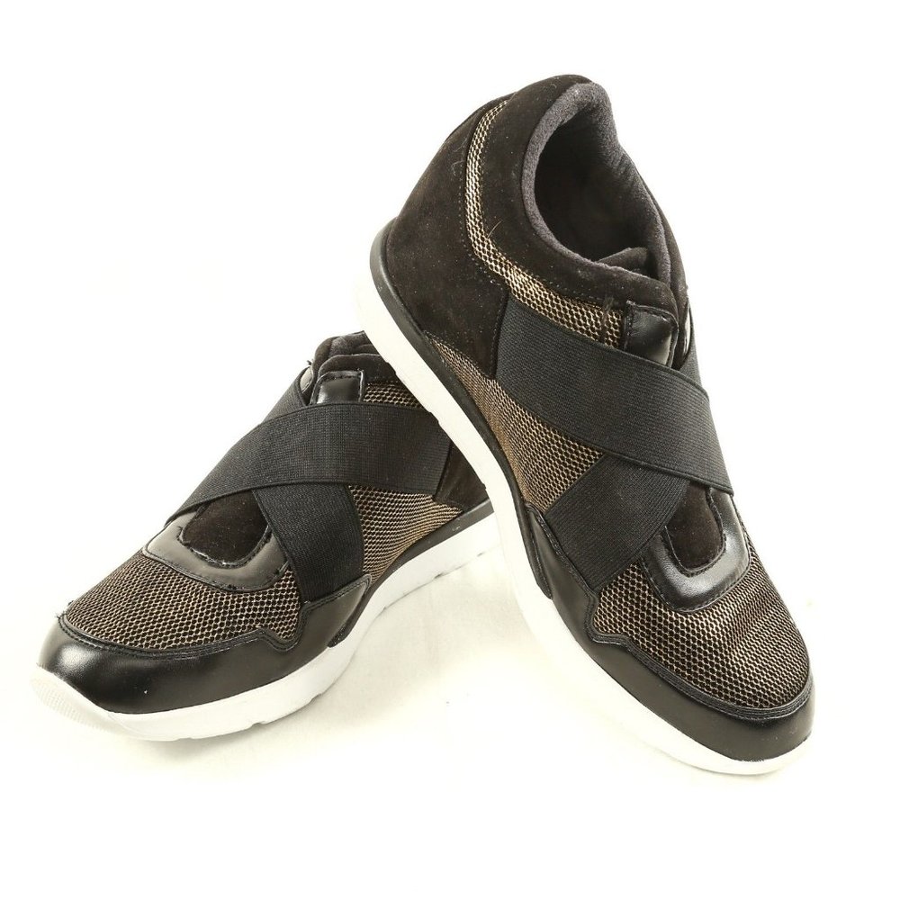 Guess Laylow Black Gold Fashion Sneakers Shoes